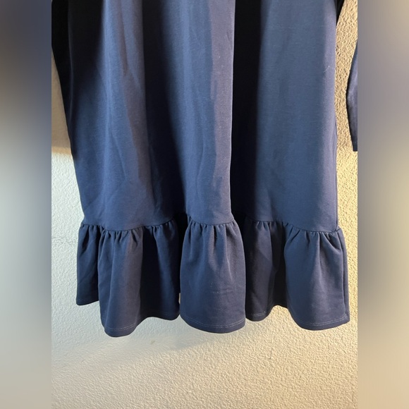 ELOQUII Flounce Hem Sweatshirt Dress in Navy Size 14 Brand New - Picture 4 of 10